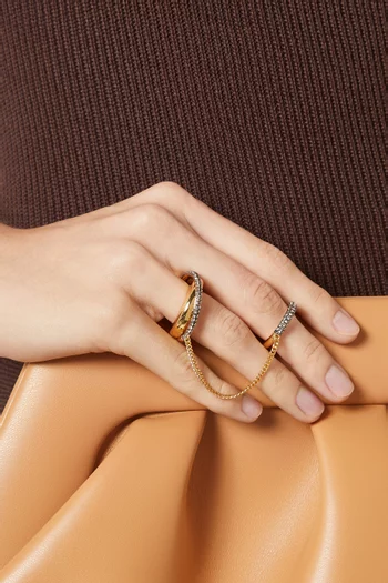 Maxwell Ring Cuff in 12kt Gold-plated Brass