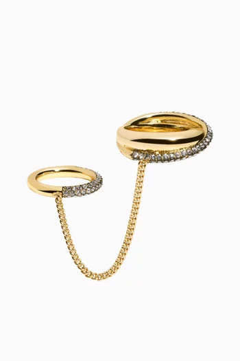 Maxwell Ring Cuff in 12kt Gold-plated Brass
