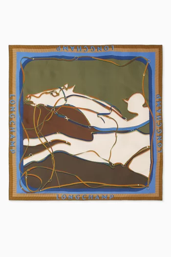 A toute Allure Scarf in Silk, 90x90cm