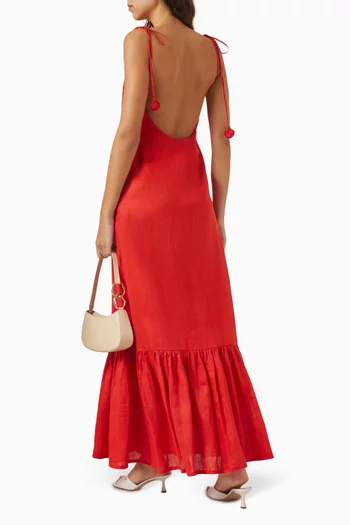 Poema Maxi Dress Eterno in Linen