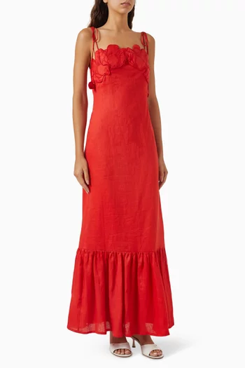 Poema Maxi Dress Eterno in Linen