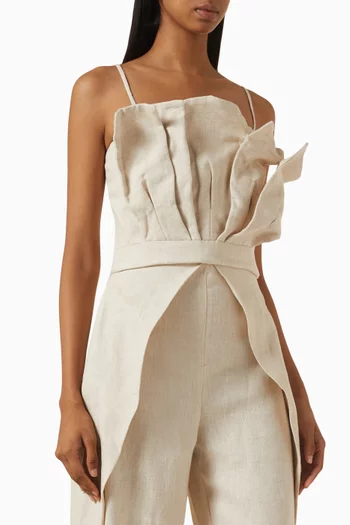 Amapolas Corset Top in Linen