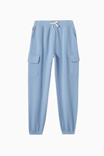 Logo Cargo Sweatpants in Cotton-blend