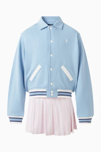 Logo Bomber Jacket in Cotton-blend
