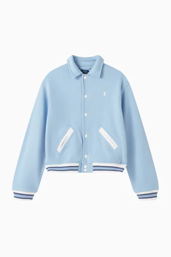 Logo Bomber Jacket in Cotton-blend