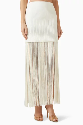 Aurora Sutil Embroidered Skirt in Cotton
