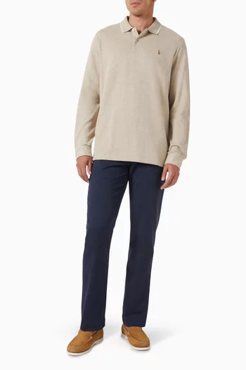 Straight-leg Pants in Cotton
