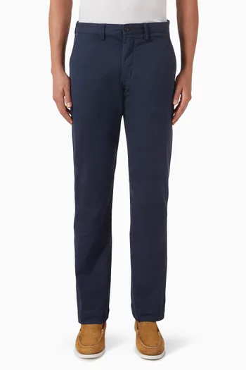 Straight-leg Pants in Cotton
