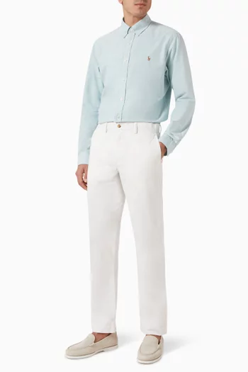 Straight-leg Pants in Cotton