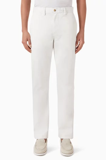 Straight-leg Pants in Cotton
