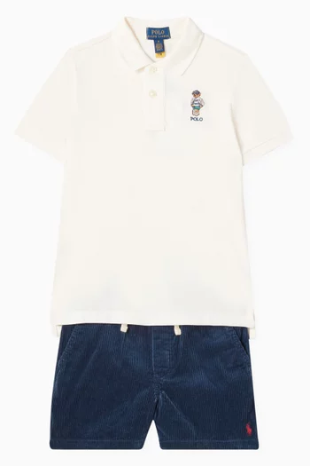 Polo Bear Polo Shirt in Cotton