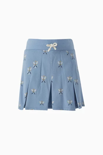 All-over Print Skort in Cotton