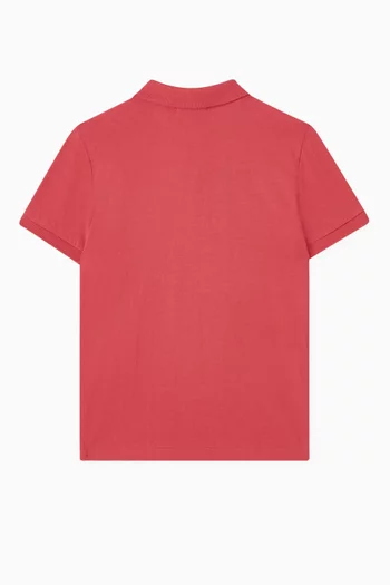 Logo Polo Shirt in Cotton