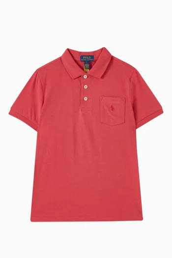 Logo Polo Shirt in Cotton