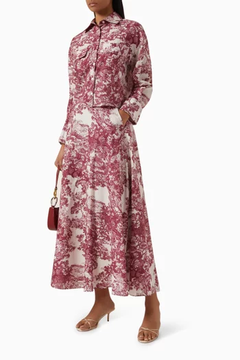 Printed Maxi Skirt