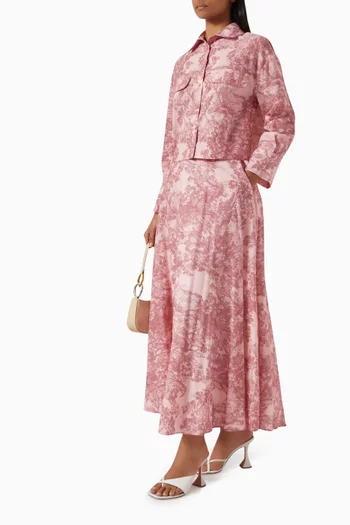 Printed Maxi Skirt