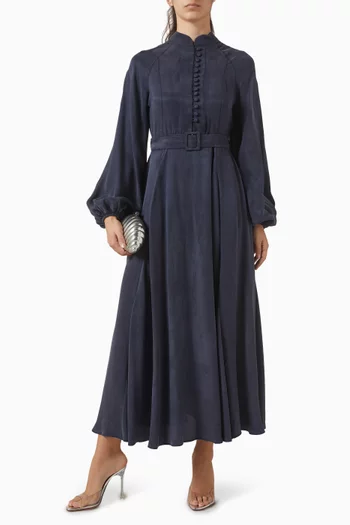 Gloria Belted Midi Dress