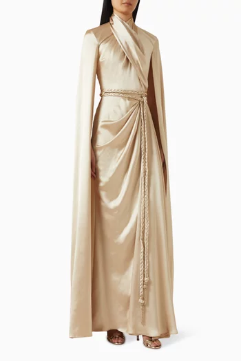 Daina Drape Cape Dress
