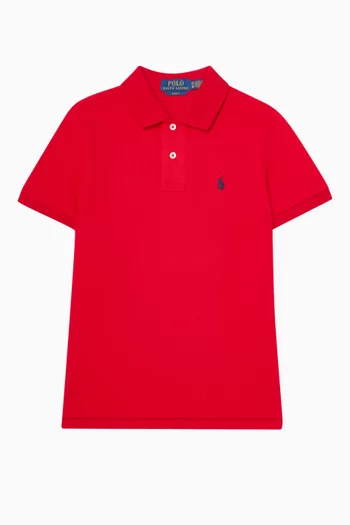 Logo Polo Shirt in Cotton