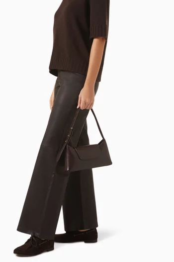 Envelope Shoulder Bag in Leather