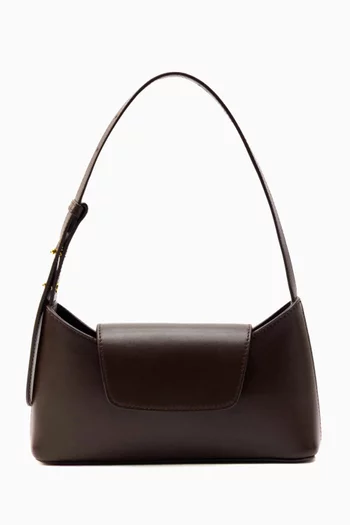 Envelope Shoulder Bag in Leather
