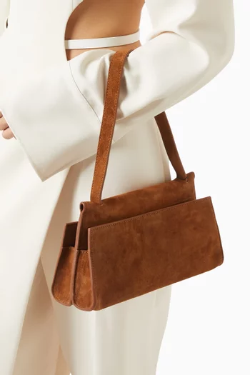 Long Papillon Bag in Suede