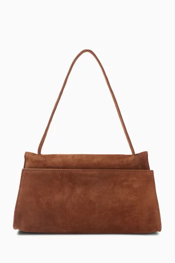 Long Papillon Bag in Suede