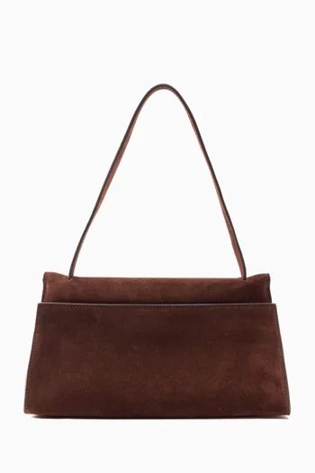 Long Papillon Bag in Suede
