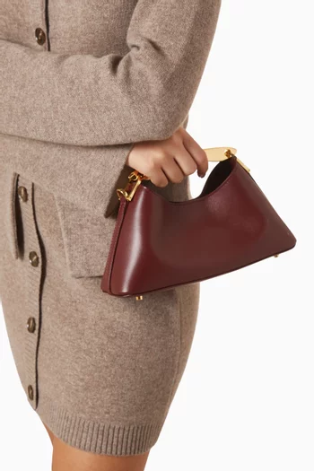 Mini Boomerang Bag in Leather