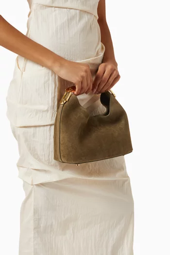 Small Boomerang Bag in Suede