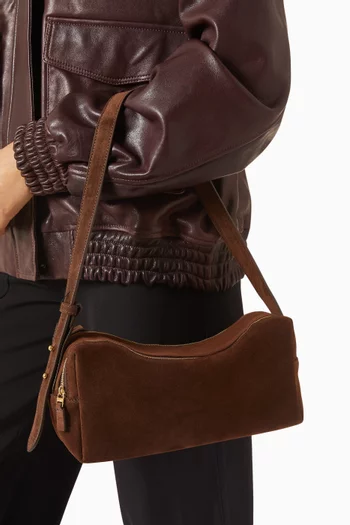 Small Trousse Shoulder Bag in Suede