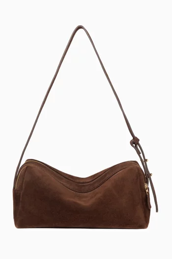 Small Trousse Shoulder Bag in Suede
