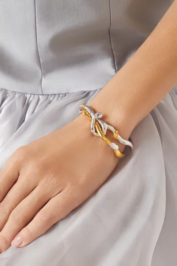 Shareable Gemino Bracelet in 925 Sterling Silver & 21kt Gold-plated Silver
