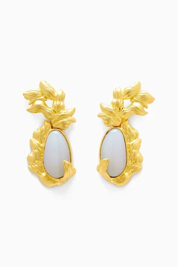 Amori Earrings in 21kt Gold-plated Brass