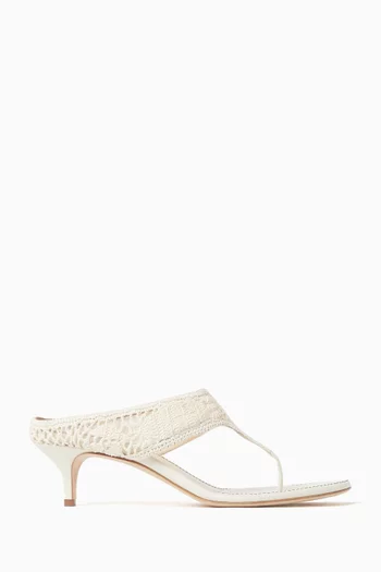 Thong Sandals in Crochet