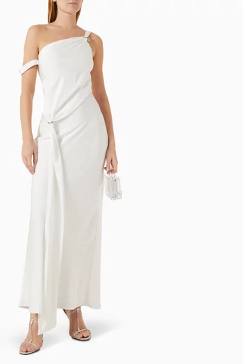 The Horizon Maxi Dress in Satin