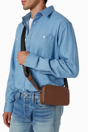 Signature Stripe Piping Flight Bag