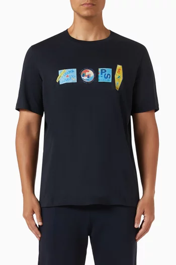 Stickers T-shirt in Organic Cotton