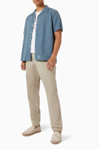 Casual-fit Shirt in Lyocell-cotton Blend