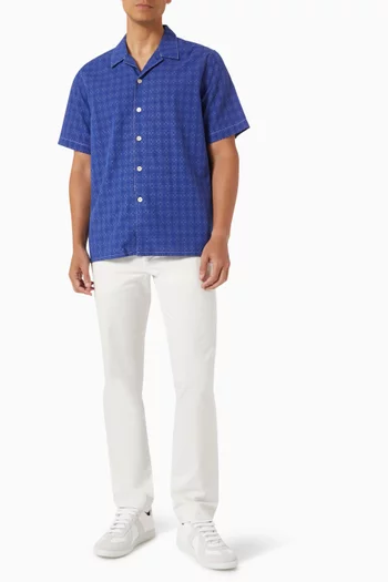 Geometric Shirt in Cotton