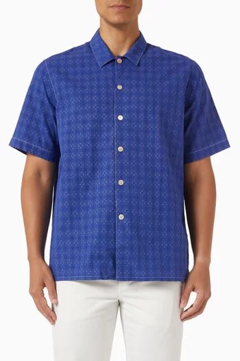 Geometric Shirt in Cotton