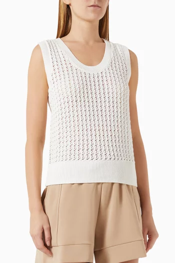 Ferns Open Knit Tank Top