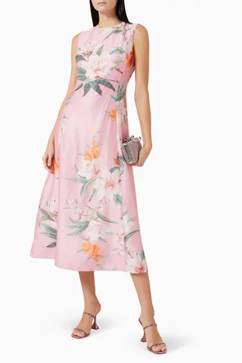 Cleo Printed Midi Dress