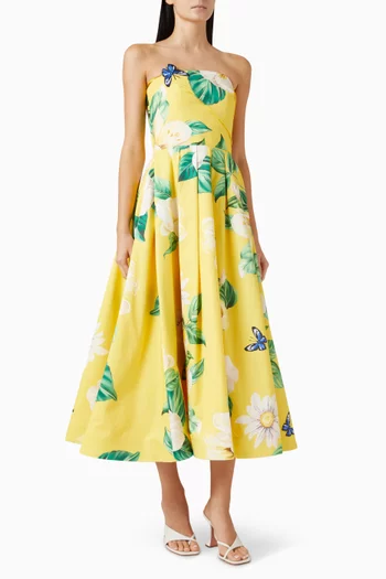Lynn Bustier Midi Dress