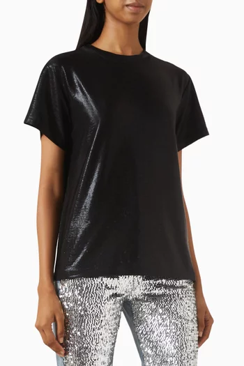 Lamé Short-sleeve T-shirt