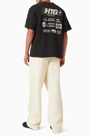 تي شيرت بعبارة Paint Works قطن