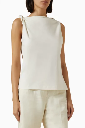 Twist-detail Top in Cotton