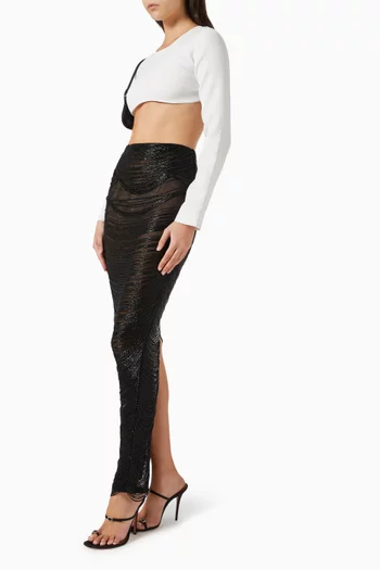 Beaded Fringe Skirt
