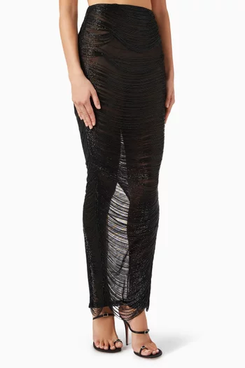 Beaded Fringe Skirt