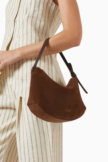 Loop Shoulder Bag in Suede